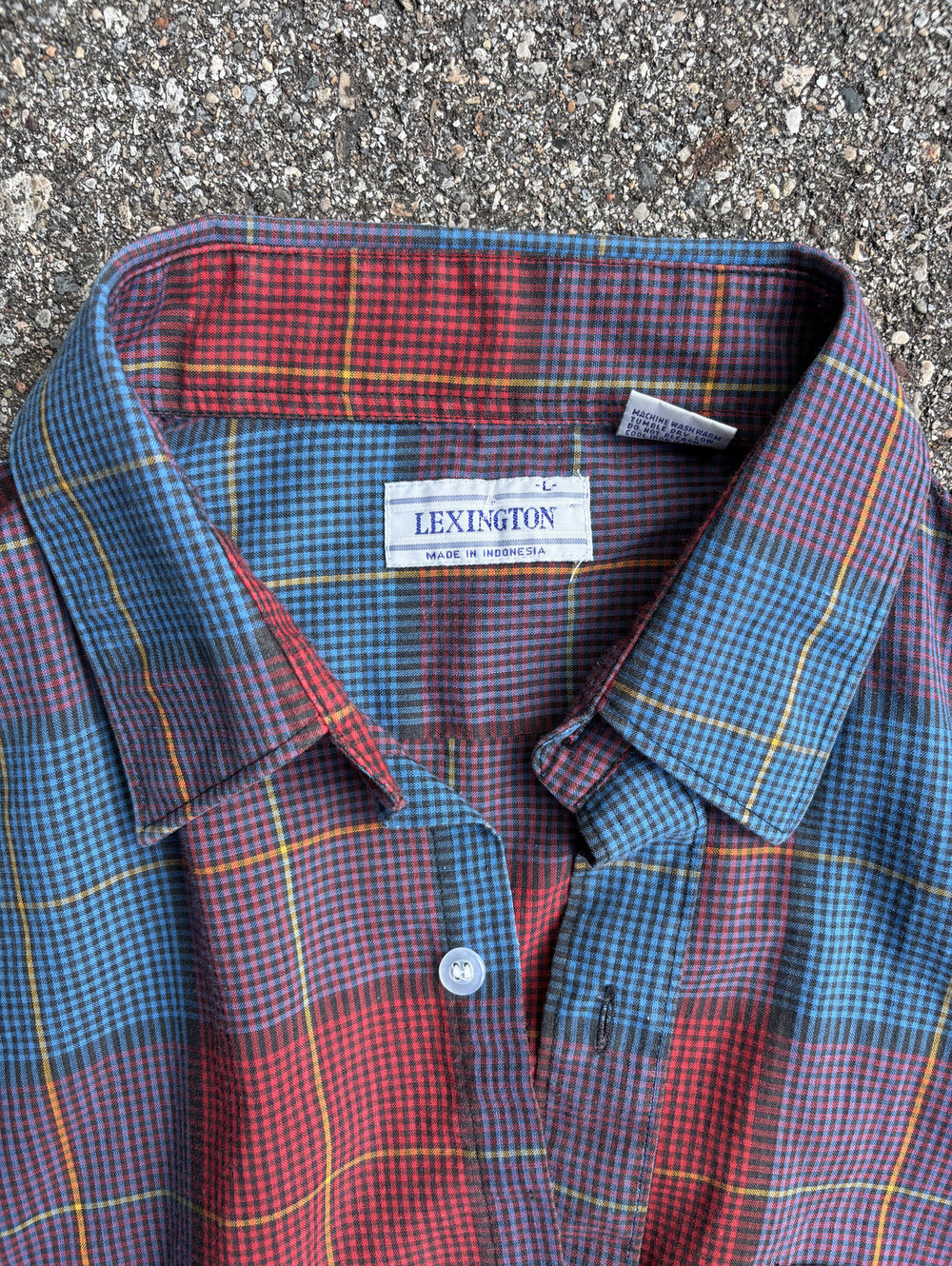 90s Lexington multicolor check button-up shirt